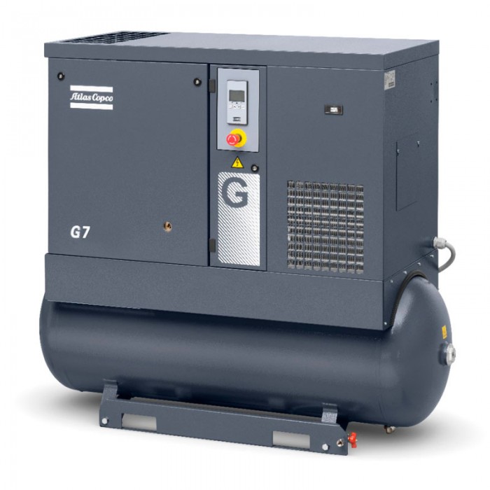 Компрессор винтовой маслосмазываемый Atlas Copco G7 7,5FF / 400В 3ф 50Гц без N / CE TM(270l)